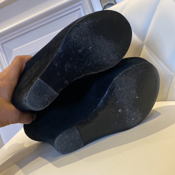 Black suede Steve Madden wedge size 7 1/2 women’s - Picture 5 of 7